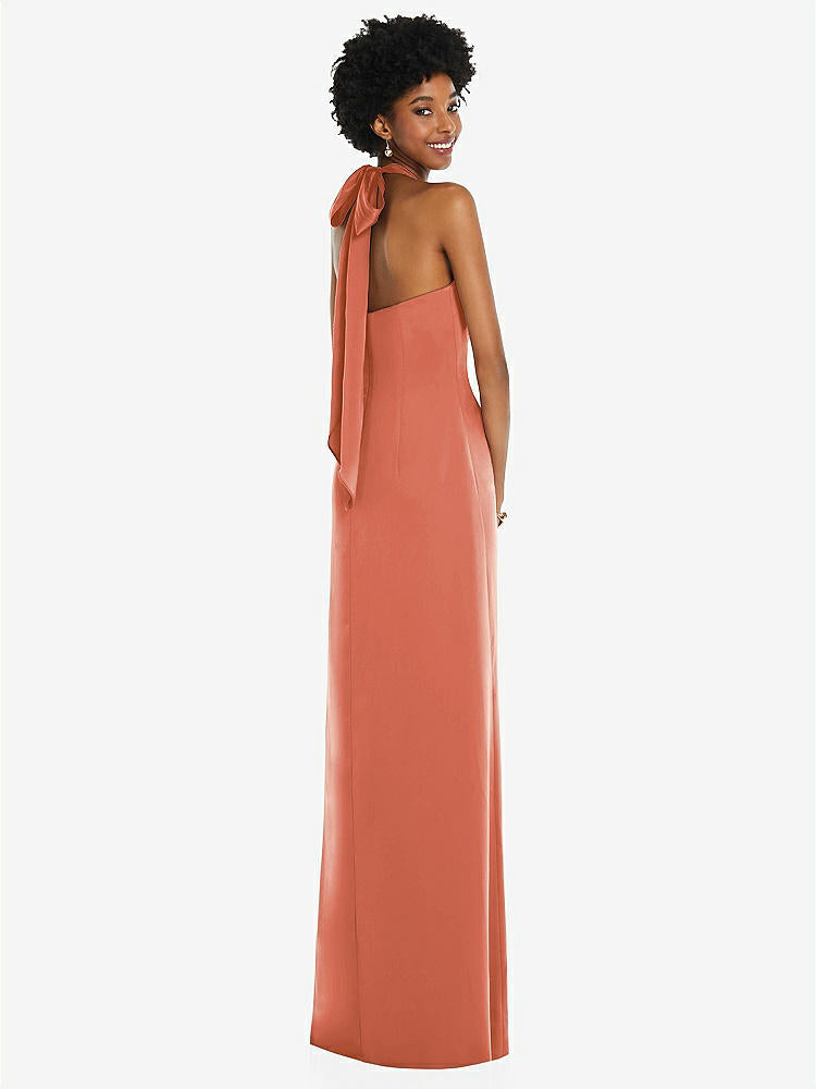 【NEW】【STYLE: 3110】ドレープ サテン ギリシャン 列 ガウン コンバーチブル ストラップ【COLOR: Terracotta Copper】【SIZE: 00-30W】