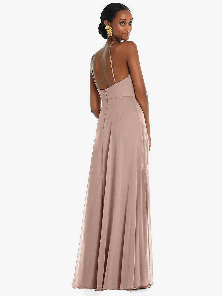 【STYLE: LB035】Diamond Halter Maxi Dress with Adjustable Straps【COLOR: Bliss】