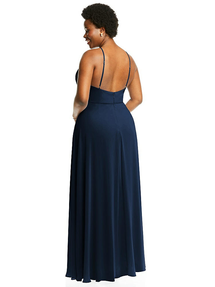 【NEW】【STYLE: LB035】ダイヤモンド ホルター マキシ ドレス 調整可能 ストラップ【COLOR: Midnight Navy】【SIZE: 00-30W】