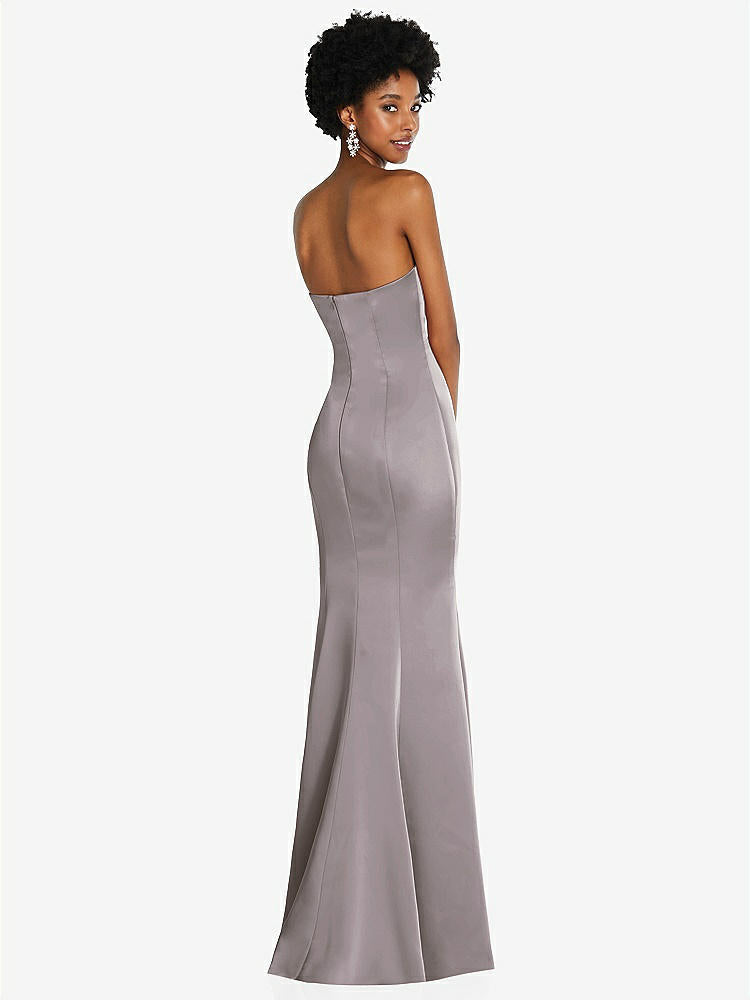 【STYLE: 6859】Strapless Princess Line Lux Charmeuse Mermaid Gown【COLOR: Cashmere Gray】