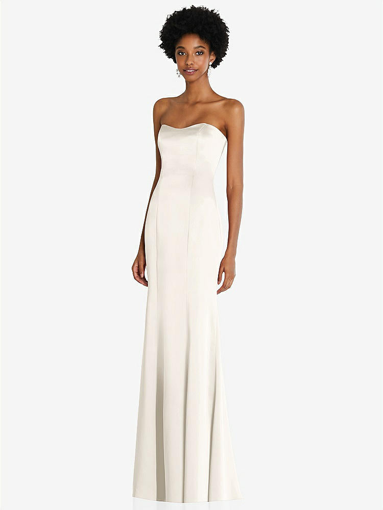 【STYLE: 6859】Strapless Princess Line Lux Charmeuse Mermaid Gown【COLOR: Ivory】