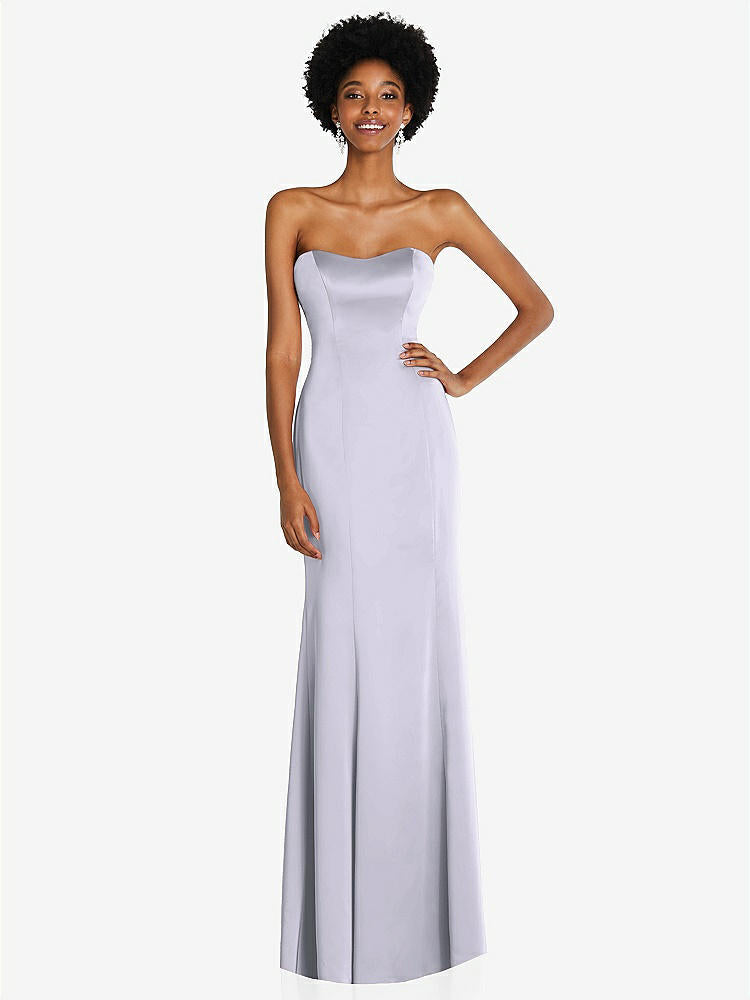 【STYLE: 6859】Strapless Princess Line Lux Charmeuse Mermaid Gown【COLOR: Silver Dove】