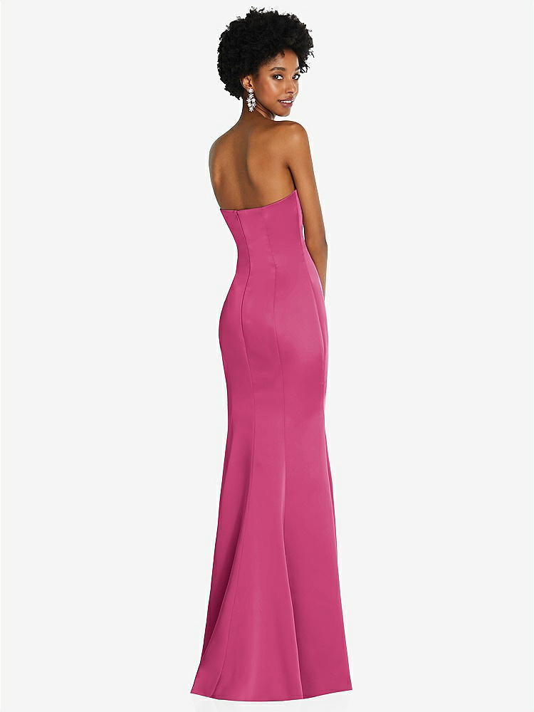 【STYLE: 6859】Strapless Princess Line Lux Charmeuse Mermaid Gown【COLOR: Tea Rose】