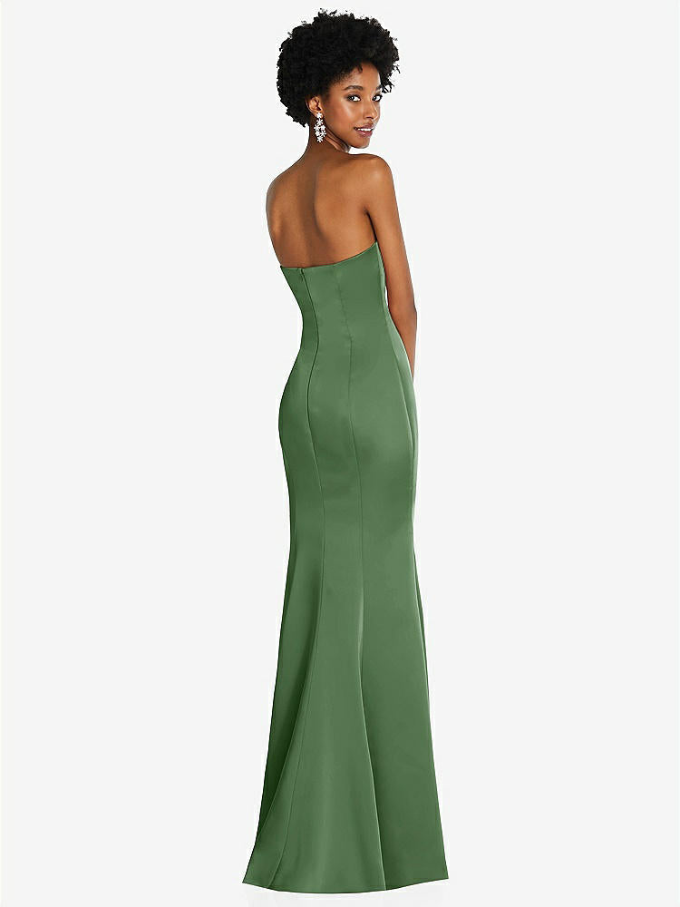 【STYLE: 6859】Strapless Princess Line Lux Charmeuse Mermaid Gown【COLOR: Vineyard Green】