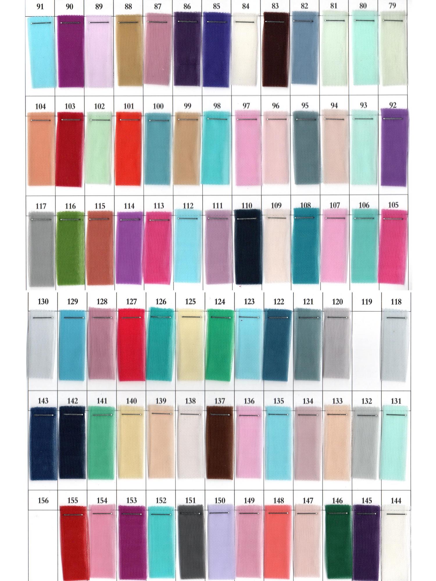 Tulle long skirt 155 colors