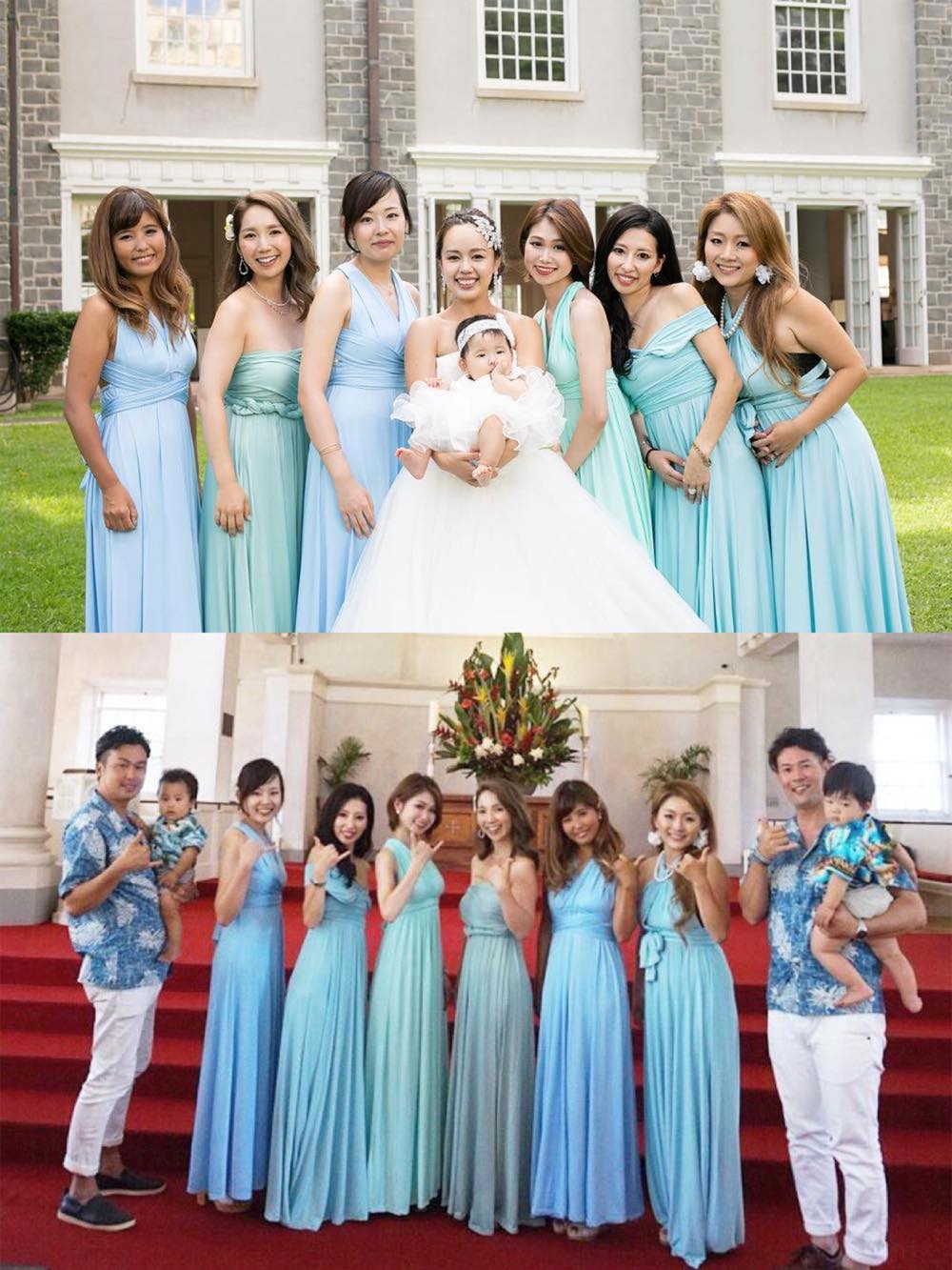 ツイスト&ラップ コンバーティブル コンバーチブル ブライズメイド ドレス ロング