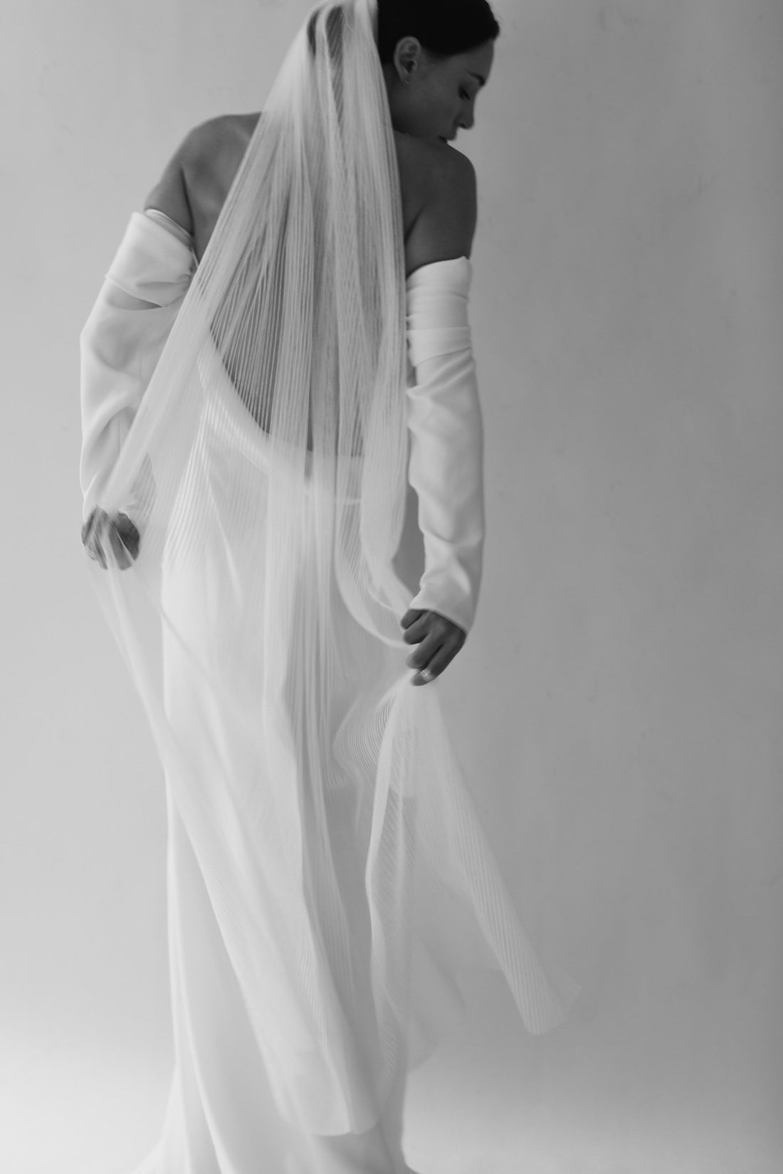 【新】【A.B. ELLIE】 Pleated Veil