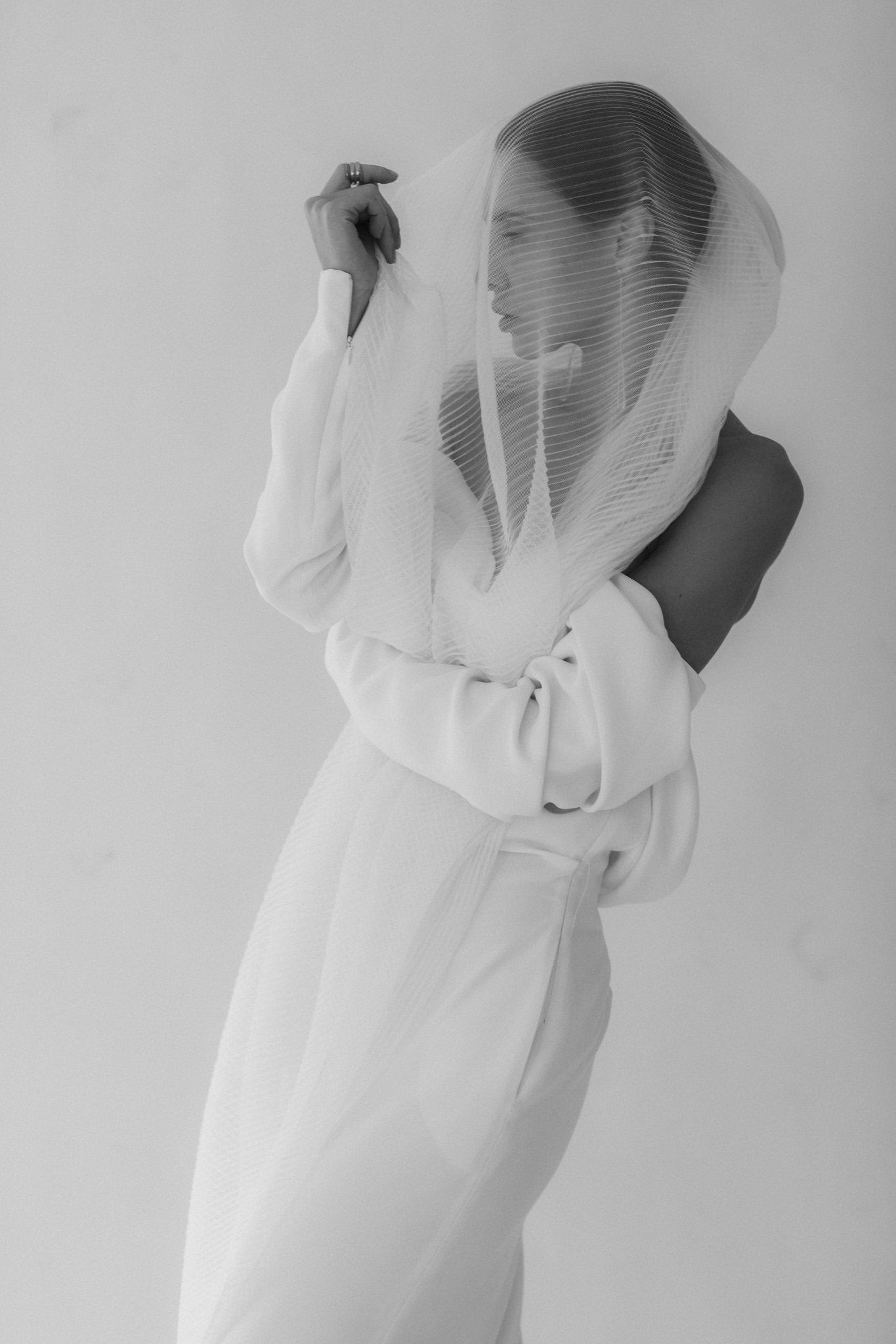 【新】【A.B. ELLIE】 Pleated Veil
