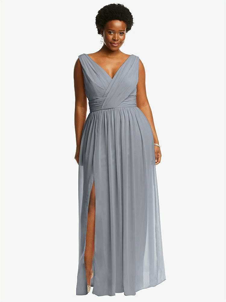 Flowing chiffon shops maxi dress