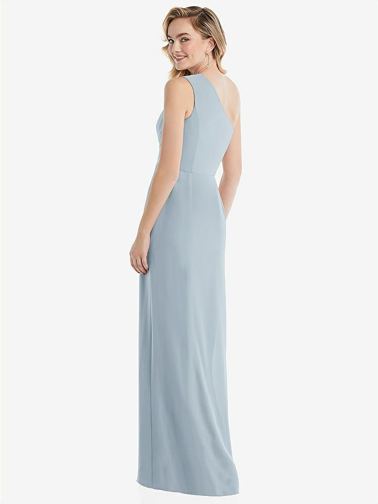 【NEW】【STYLE: 8156】ワンショルダー ドレープ ボディス 列 ガウン【COLOR: Mist】【SIZE: 00-30W】