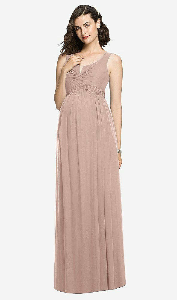 【STYLE: M424】Sleeveless Notch Maternity Dress【COLOR: Bliss】