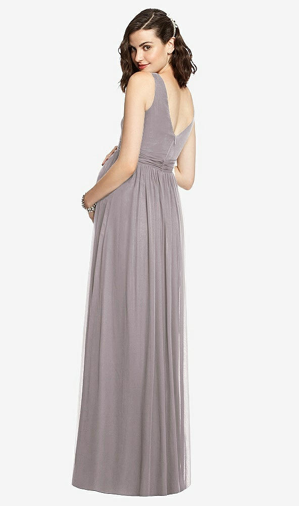 【NEW】【STYLE: M424】ノースリーブ ノッチ マタニティ ドレス【COLOR: Cashmere Gray】【SIZE: 00-30W】