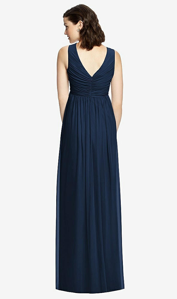 【STYLE: M429】 Sleeveless Shirred Skirt Maternity Dress【COLOR: Midnight Navy】