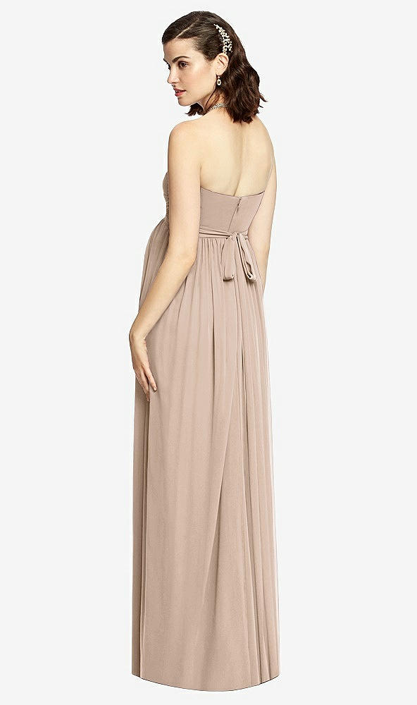 【STYLE: M426】Draped Bodice Strapless Maternity Dress【COLOR: Topaz】