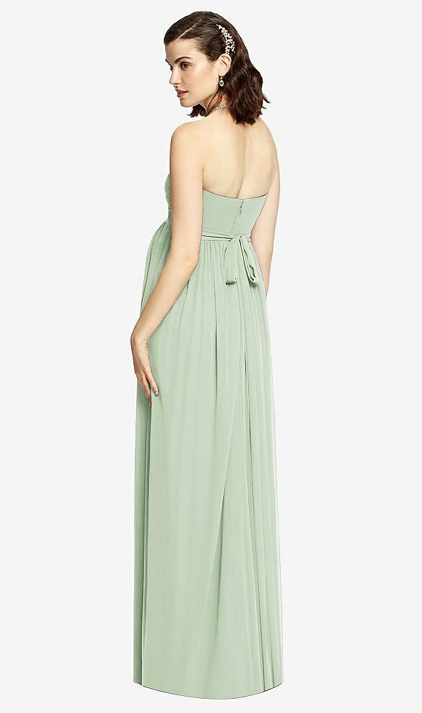 【STYLE: M426】Draped Bodice Strapless Maternity Dress【COLOR: Celadon】
