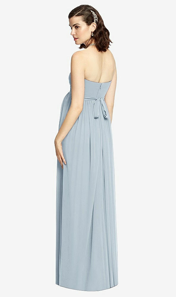 【STYLE: M426】Draped Bodice Strapless Maternity Dress【COLOR: Mist】