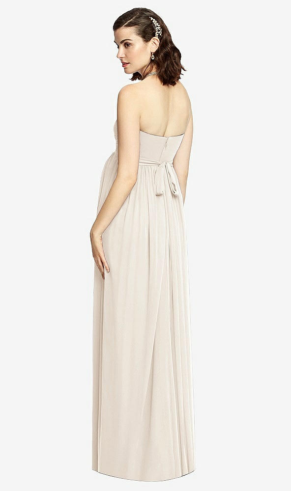 【STYLE: M426】Draped Bodice Strapless Maternity Dress【COLOR: Oat】