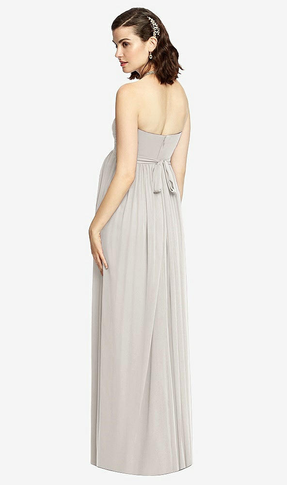 【STYLE: M426】Draped Bodice Strapless Maternity Dress【COLOR: Oyster】