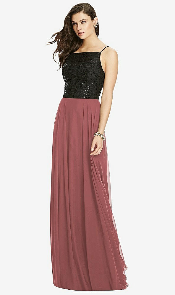【STYLE: S2984】Chiffon Maxi Skirt【COLOR: English Rose】