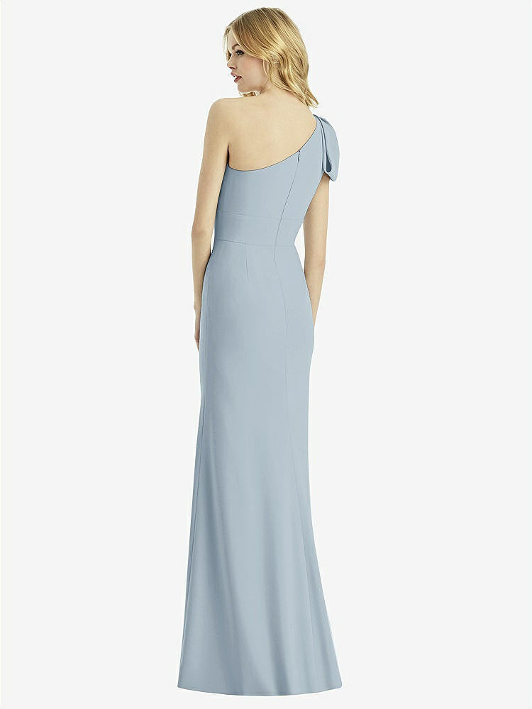 【NEW】【STYLE: 6769】弓 ワンショルダー トランペット ガウン【COLOR: Mist】【SIZE: 00-30W】
