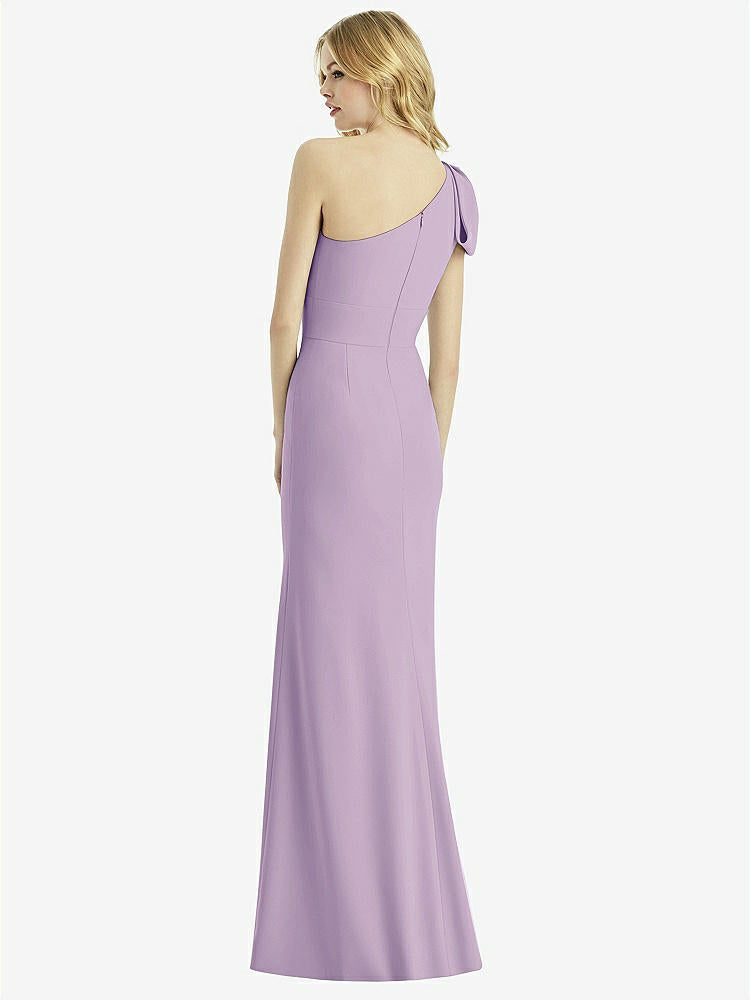 【NEW】【STYLE: 6769】弓 ワンショルダー トランペット ガウン【COLOR: Pale Purple】【SIZE: 00-30W】