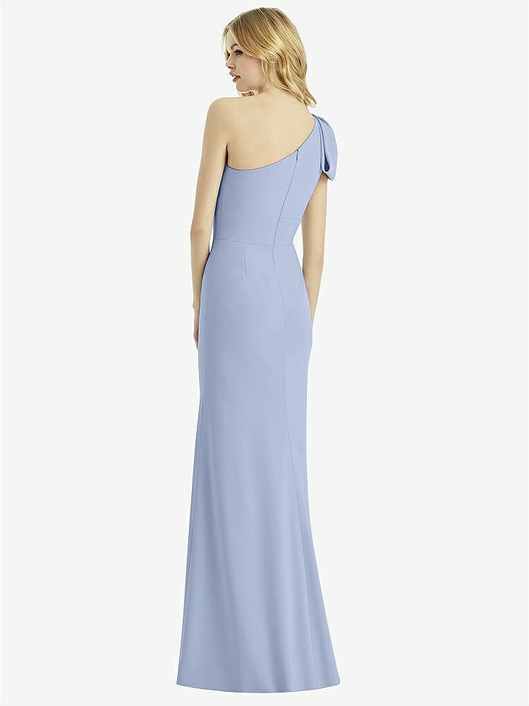 【NEW】【STYLE: 6769】弓 ワンショルダー トランペット ガウン【COLOR: Sky Blue】【SIZE: 00-30W】