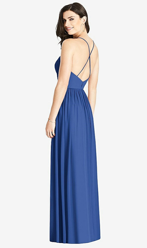 【STYLE: 3019】Criss Cross Strap Backless Maxi Dress【COLOR: Classic Blue】