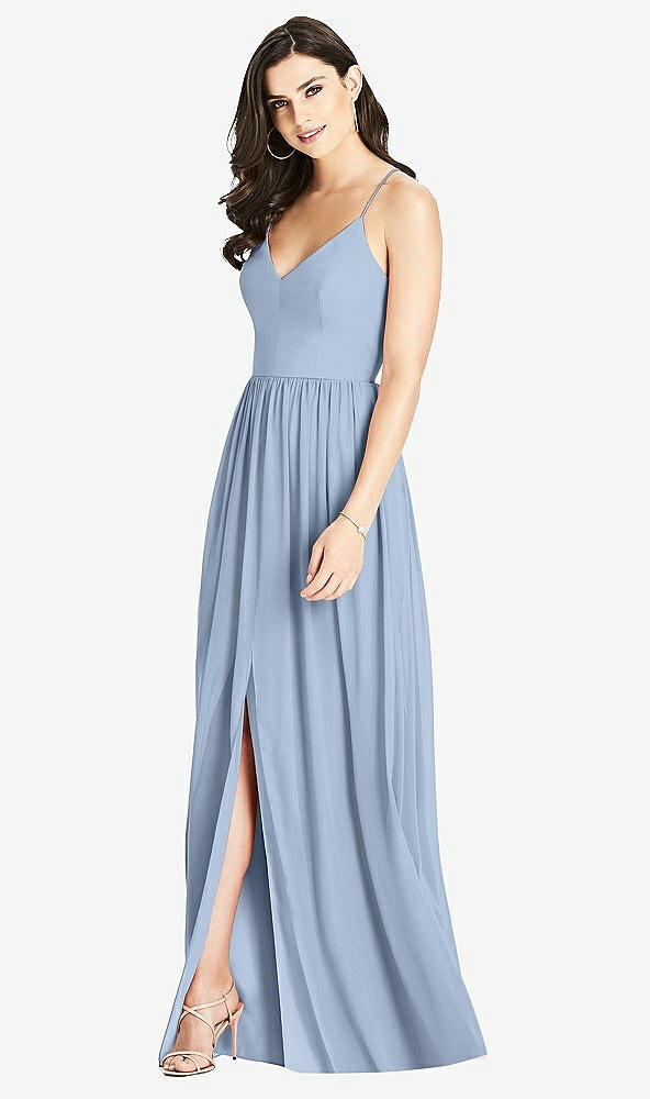 【STYLE: 3019】Criss Cross Strap Backless Maxi Dress【COLOR: Cloudy】