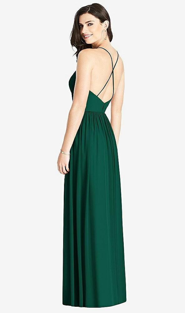 【STYLE: 3019】Criss Cross Strap Backless Maxi Dress【COLOR: Hunter Green】