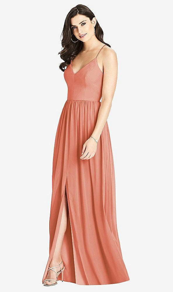 【STYLE: 3019】Criss Cross Strap Backless Maxi Dress【COLOR: Terracotta Copper】