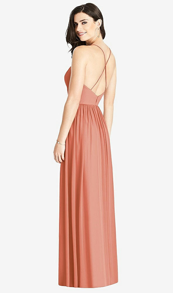 【STYLE: 3019】Criss Cross Strap Backless Maxi Dress【COLOR: Terracotta Copper】