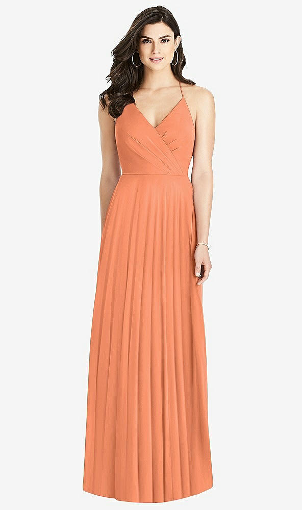 【STYLE: 3021】Ruffled Strap Cutout Wrap Maxi Dress【COLOR: Sweet Melon】