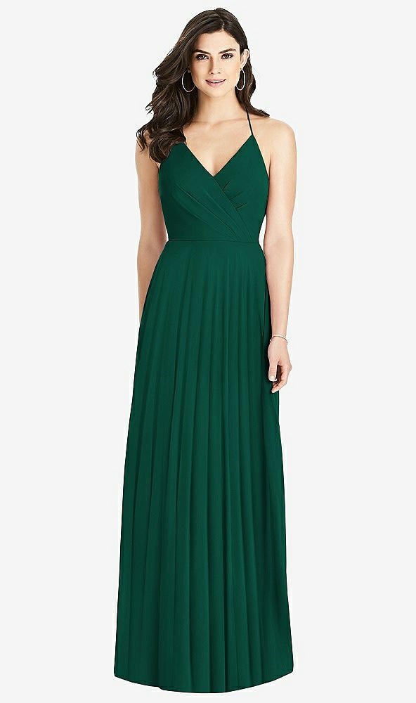 【STYLE: 3021】Ruffled Strap Cutout Wrap Maxi Dress【COLOR: Hunter Green】