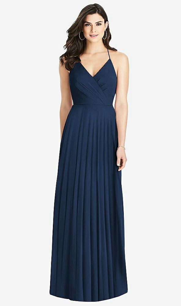 【STYLE: 3021】Ruffled Strap Cutout Wrap Maxi Dress【COLOR: Midnight Navy】