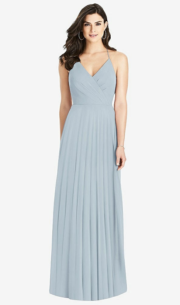 【STYLE: 3021】Ruffled Strap Cutout Wrap Maxi Dress【COLOR: Mist】