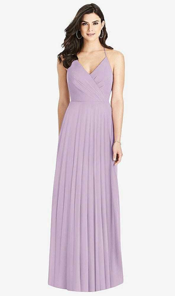 【NEW】【STYLE: 3021】フリル ストラップ カットアウト ラップ マキシ ドレス【COLOR: Pale Purple】【SIZE: 00-30W】