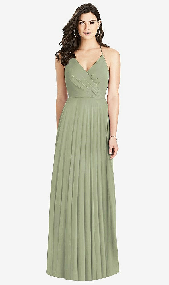 【STYLE: 3021】Ruffled Strap Cutout Wrap Maxi Dress【COLOR: Sage】
