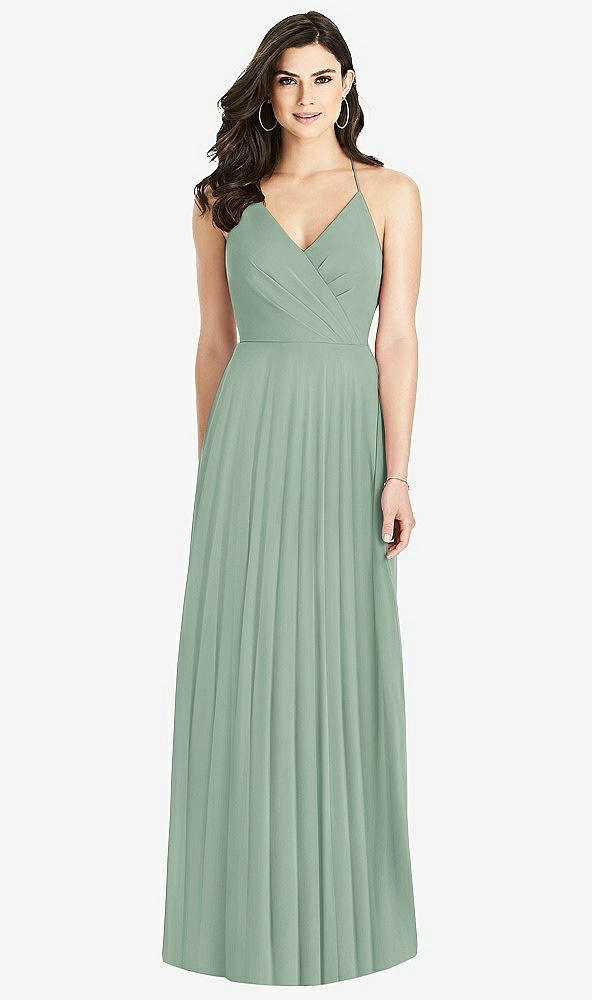 【STYLE: 3021】Ruffled Strap Cutout Wrap Maxi Dress【COLOR: Seagrass】