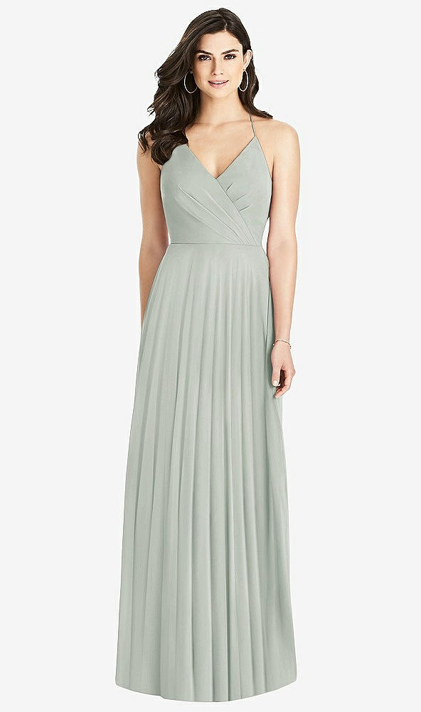 【STYLE: 3021】Ruffled Strap Cutout Wrap Maxi Dress【COLOR: Willow Green】