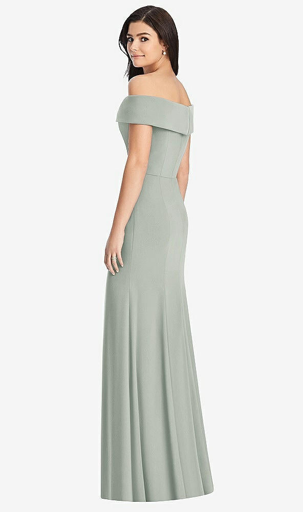 【NEW】【STYLE: 3030】カフド 肩から トランペット ガウン【COLOR: Willow Green】【SIZE: 00-30W】
