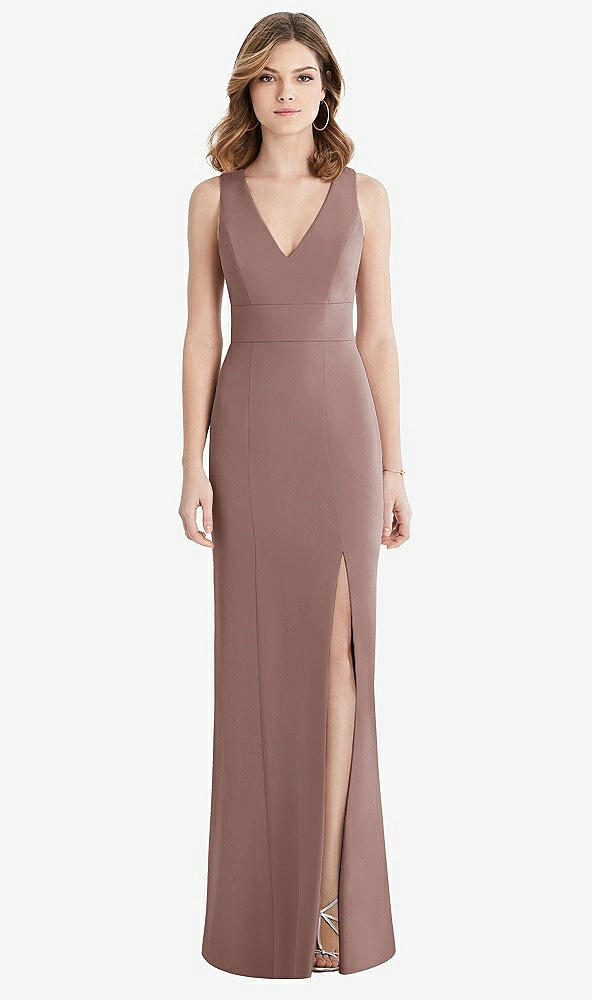 【NEW】【STYLE: 1513】クロス クロス 背面 トランペット ガウン 前面 スリット【COLOR: Sienna】【SIZE: 00-30W】