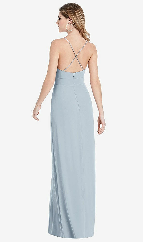 【STYLE: 1514】Pleated Skirt Crepe Maxi Dress with Pockets【COLOR: Mist】