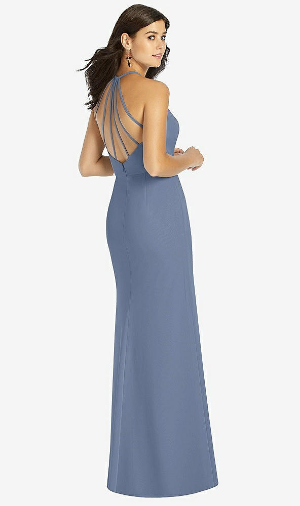 【STYLE: TH004】Sunburst Strap Back Mermaid Dress【COLOR: Larkspur Blue】
