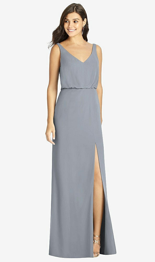 【NEW】【STYLE: TH006】ブルーソン 胴着 人魚 ドレス 前面 スリット【COLOR: Platinum】【SIZE: 00-30W】