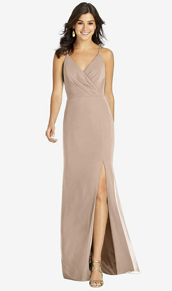 【STYLE: TH009】Criss Cross Back Mermaid Wrap Dress【COLOR: Topaz】