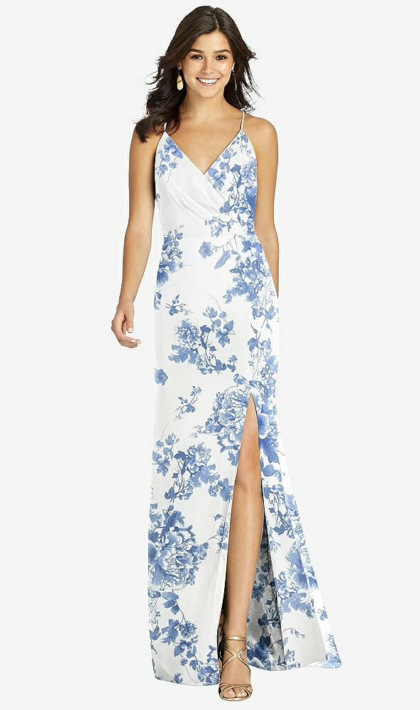 【NEW】【STYLE: TH009】クロス クロス 背中 人魚 ラップ ドレス【COLOR: Cottage Rose Dusk Blue】【SIZE: 00-30W】