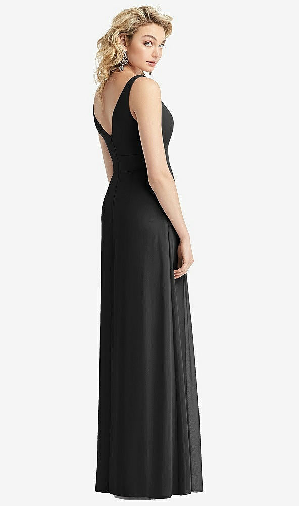 【STYLE: 1519】Sleeveless Pleated Skirt Maxi Dress with Pockets【COLOR: Black】