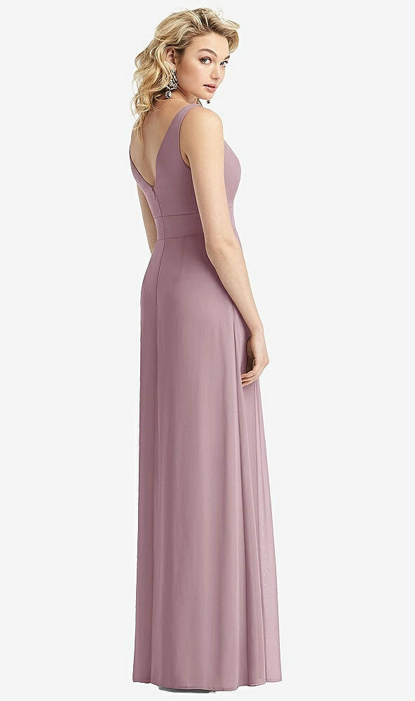 【STYLE: 1519】Sleeveless Pleated Skirt Maxi Dress with Pockets【COLOR: Dusty Rose】