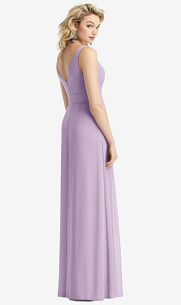 【NEW】【STYLE: 1519】ノースリーブ プリーツ スカート マキシ ドレス ポケット付き【COLOR: Pale Purple】【SIZE: 00-30W】
