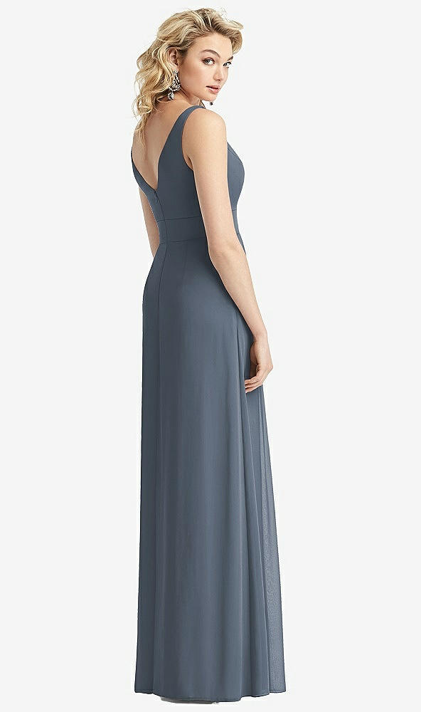 【STYLE: 1519】Sleeveless Pleated Skirt Maxi Dress with Pockets【COLOR: Silverstone】